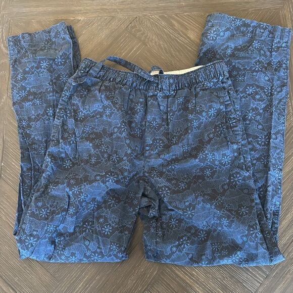 Gap pajama pants, blue, black, holiday, size small, athleisure, cotton, gift - Picture 3 of 5